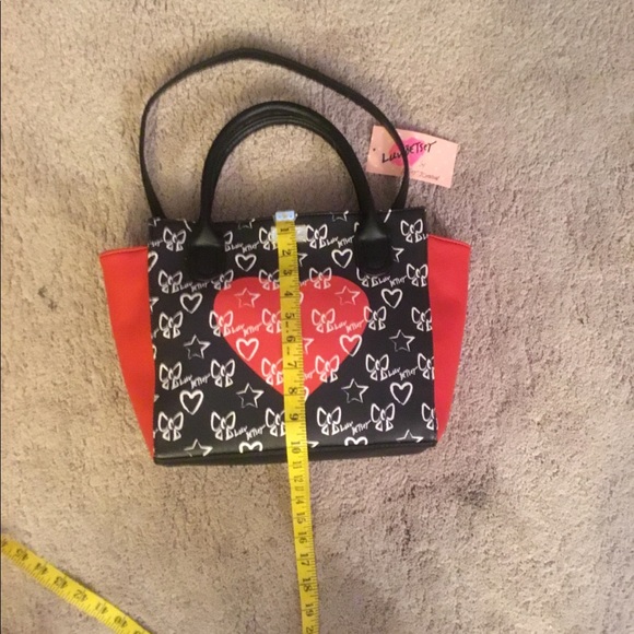 NWT, Betsey Johnson, Faux Leather, Shoulder Bag. - Picture 6 of 8
